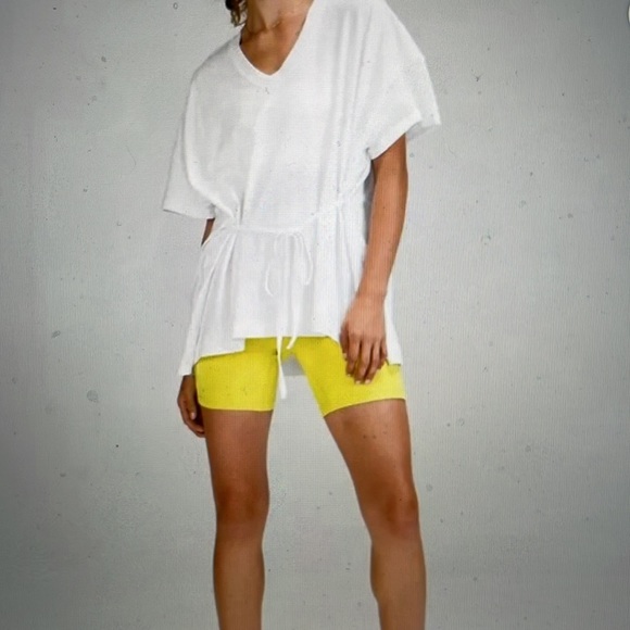 Lululemon oversized white V-neck top SZ 12 - Picture 10 of 11